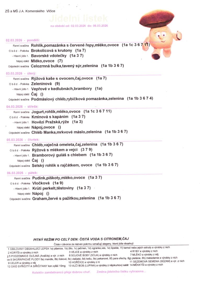 Jídelníček 25.-29.8.2025 Jídelníček 25.-29.8.2025